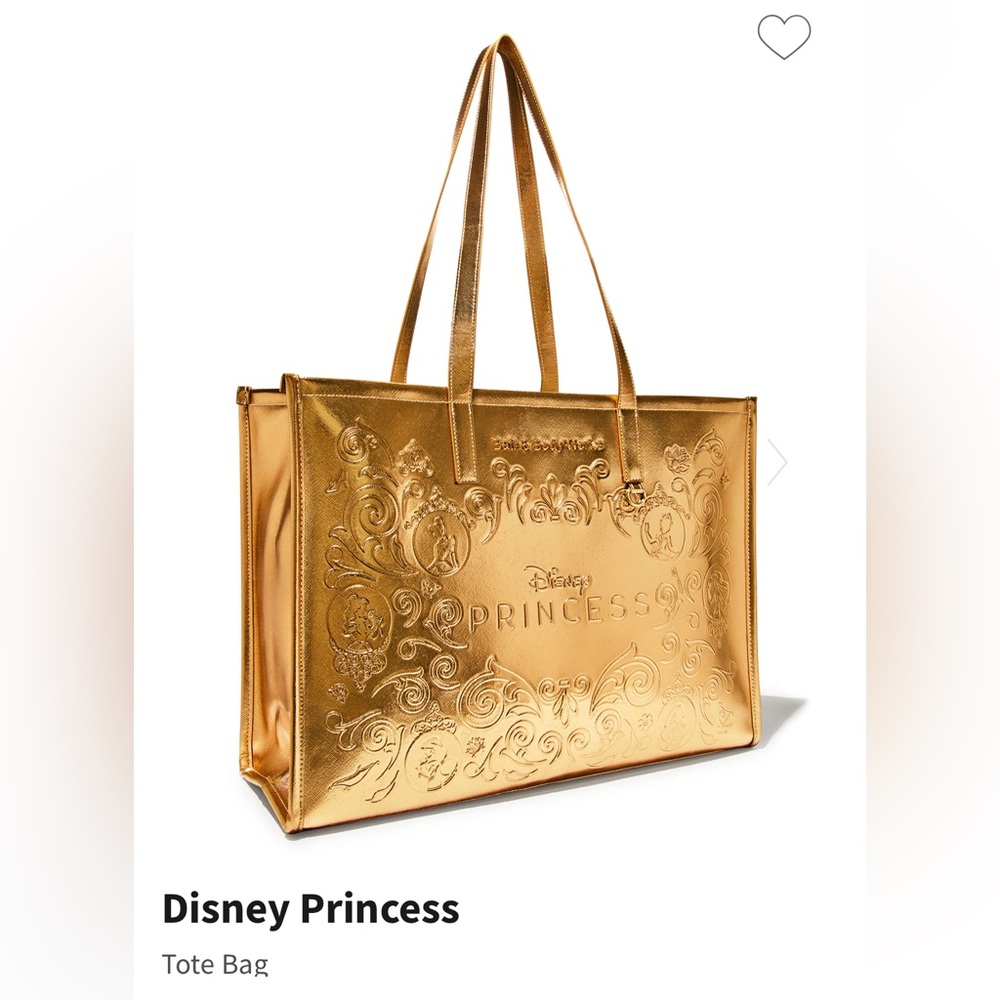 👑 Disney Princess 👑 bath and body works collab 
Gold Tote Bag